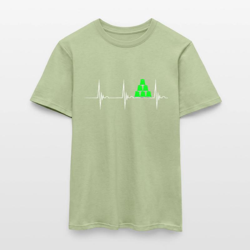 Speed Stacking Heartbeat Cup Stacking Cup Stack Men’s T-shirt
