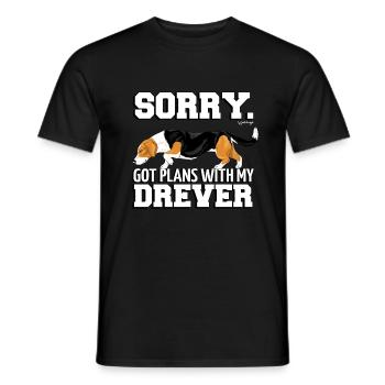 dreverplans - T-shirt homme - noir - Devant - AI Model Male 178 light (178cm)