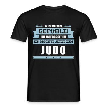 Lustiger Judo Spruch - Männer T-Shirt - Schwarz - Vorne - AI Model Male 178 light (178cm)