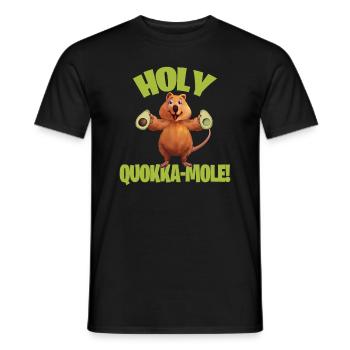 Quokka Funny Australia Avocado Kangaroo Cute Comic - T-shirt homme - noir - Devant - AI Model Male 178 light (178cm)