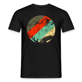 Alpinisme randonnée escalade rocher escalade - T-shirt homme - noir - Devant - AI Model Male 178 light (178cm)