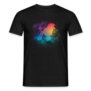 Amoureux des chiens Caniche Love Cute Dog Love Bes - T-shirt homme - noir - Devant - AI Model Male 178 light (178cm)