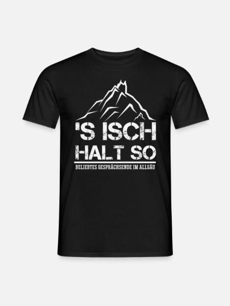 'S isch halt so - Männer T-Shirt - Schwarz