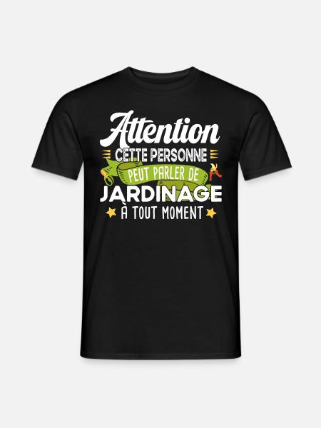Jardinage Jardinier Jardinière Retraite Potager - T-shirt homme - noir