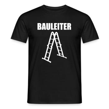 BAULEITER - Bauleitung Legende Bauherr - Männer T-Shirt - Schwarz - Vorne - AI Model Male 178 light (178cm)