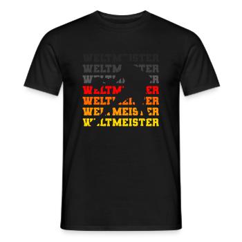 Deutschland Basketball Weltmeister 2023 Fan Shirt - Männer T-Shirt - Schwarz - Vorne - AI Model Male 178 light (178cm)