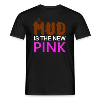 MUD est le nouveau cochon ROSE - Confiant - Sale - T-shirt homme - noir - Devant - AI Model Male 178 light (178cm)