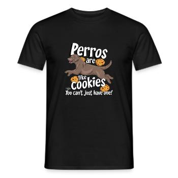 perrocookies13 - Männer T-Shirt - Schwarz - Vorne - AI Model Male 178 light (178cm)