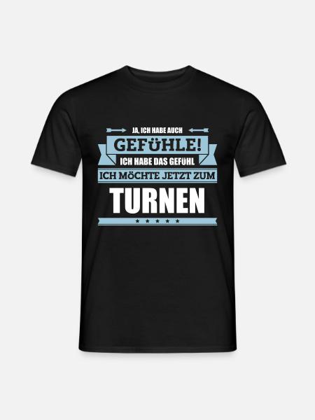 Lustiger Turner Spruch - Männer T-Shirt - Schwarz