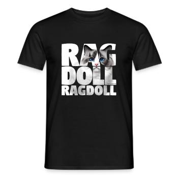 Ragdoll III - Men's T-Shirt - black - Front - AI Model Male 178 light (178cm)