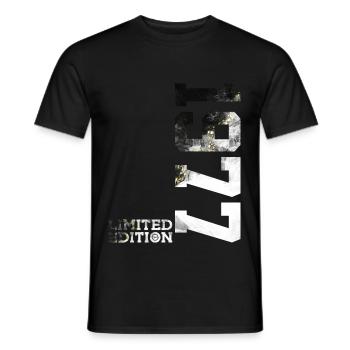 49E ANNIVERSAIRE ÉDITION LIMITÉE 1977 - T-shirt homme - noir - Devant - AI Model Male 178 light (178cm)
