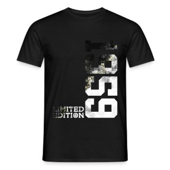 67E ANNIVERSAIRE ÉDITION LIMITÉE 1959 - T-shirt homme - noir - Devant - AI Model Male 178 light (178cm)