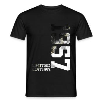 69E ANNIVERSAIRE ÉDITION LIMITÉE 1957 - T-shirt homme - noir - Devant - AI Model Male 178 light (178cm)