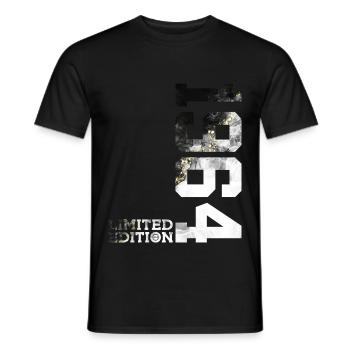 62ND BIRTHDAY LIMITED EDITION 1964 - Men's T-Shirt - black - Front - AI Model Male 178 light (178cm)