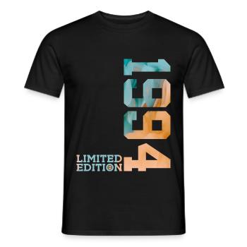32ND BIRTHDAY LIMITED EDITION 1994 - Men's T-Shirt - black - Front - AI Model Male 178 light (178cm)