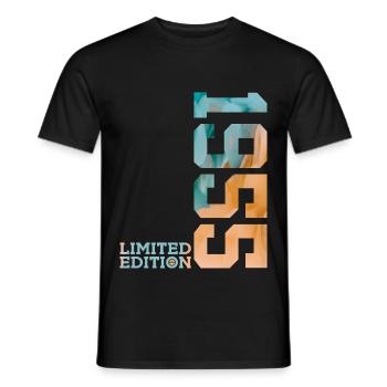 71E ANNIVERSAIRE ÉDITION LIMITÉE 1955 - T-shirt homme - noir - Devant - AI Model Male 178 light (178cm)