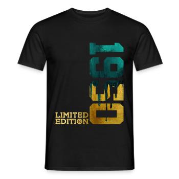76E ANNIVERSAIRE ÉDITION LIMITÉE 1950 - T-shirt homme - noir - Devant - AI Model Male 178 light (178cm)