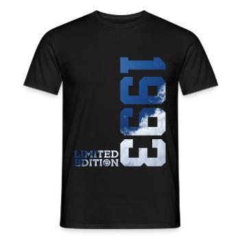 ÉDITION LIMITÉE 33E ANNIVERSAIRE 1993 - T-shirt homme - noir - Devant - AI Model Male 178 light (178cm)