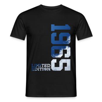 LIMITED EDITION 1965 61ST BIRTHDAY - Men's T-Shirt - black - Front - AI Model Male 178 light (178cm)