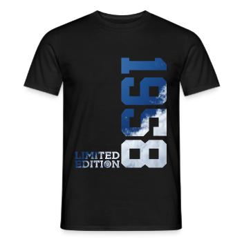LIMITED EDITION 1958 68TH BIRTHDAY - Men's T-Shirt - black - Front - AI Model Male 178 light (178cm)