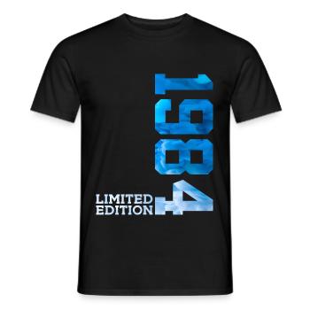 42E ANNIVERSAIRE ÉDITION LIMITÉE 1984 - T-shirt homme - noir - Devant - AI Model Male 178 light (178cm)