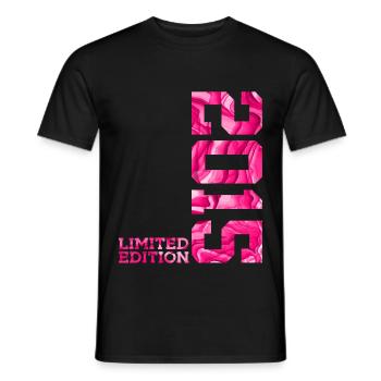 11E ANNIVERSAIRE ÉDITION LIMITÉE ROSE 2015 - T-shirt homme - noir - Devant - AI Model Male 178 light (178cm)