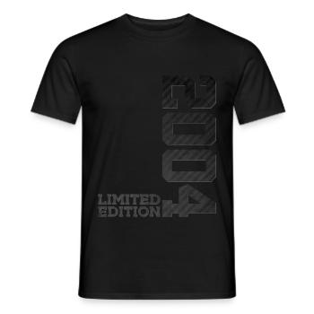 22ND BIRTHDAY LIMITED EDITION 2004 - Men's T-Shirt - black - Front - AI Model Male 178 light (178cm)