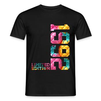 34TH BIRTHDAY LIMITED EDITION 1992 - Men's T-Shirt - black - Front - AI Model Male 178 light (178cm)