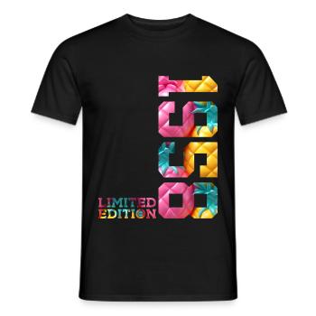 68TH BIRTHDAY LIMITED EDITION 1958 - Men's T-Shirt - black - Front - AI Model Male 178 light (178cm)