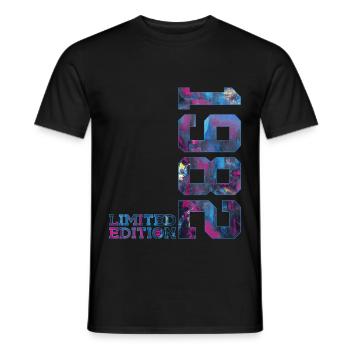 44TH BIRTHDAY 44 YEARS LIMITED EDITION 1982 - Men's T-Shirt - black - Front - AI Model Male 178 light (178cm)