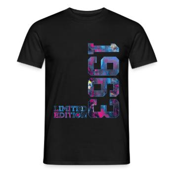 63. GEBURTSTAG 63 JAHRE LIMITED EDITION 1963 - Männer T-Shirt - Schwarz - Vorne - AI Model Male 178 light (178cm)