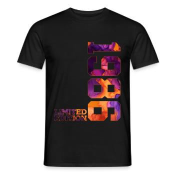 LIMITED EDITION 1986 40 YEARS 40TH BIRTHDAY - Men's T-Shirt - black - Front - AI Model Male 178 light (178cm)