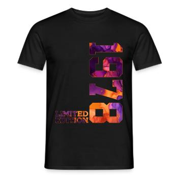 48TH BIRTHDAY 48 YEARS LIMITED EDITION 1978 - Men's T-Shirt - black - Front - AI Model Male 178 light (178cm)