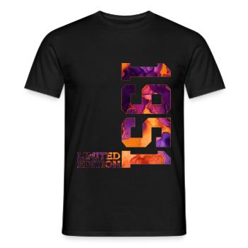 75TH BIRTHDAY 75TH ANNIVERSARY LIMITED EDITION 1951 - Men's T-Shirt - black - Front - AI Model Male 178 light (178cm)