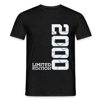 26TH ANNIVERSARY LIMITED EDITION 2000 - Men's T-Shirt - black - Front - AI Model Male 178 light (178cm)