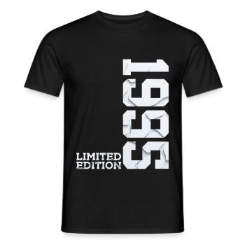 31ST BIRTHDAY LIMITED EDITION 1995 - Men's T-Shirt - black - Front - AI Model Male 178 light (178cm)