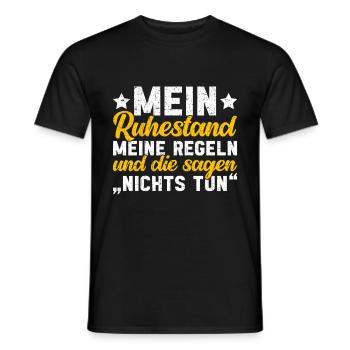 Rentner Opa Großvater Großpapa Großeltern - Männer T-Shirt - Schwarz - Vorne - AI Model Male 178 light (178cm)