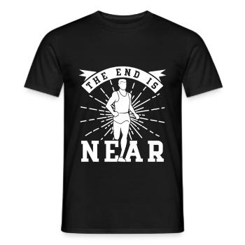 Marathon La fin est proche de la course à pied Cadeau - T-shirt homme - noir - Devant - AI Model Male 178 light (178cm)