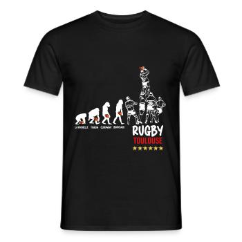 Evolution Toulouse Roars Player Supporter Gift - Men's T-Shirt - black - Front - AI Model Male 178 light (178cm)