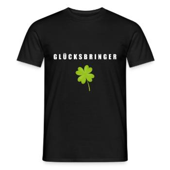 Glücksbringer Kleeblatt - Männer T-Shirt - Schwarz - Vorne - AI Model Male 178 light (178cm)