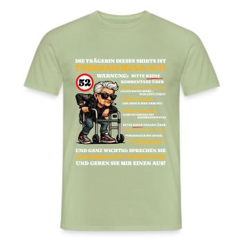 Birthday 52 years Surprisingly old - Men's T-Shirt - sage - Front - AI Model Male 178 light (178cm)