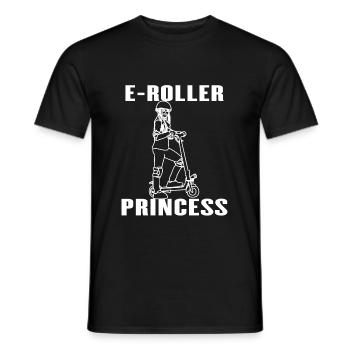 Electric Scooter Princess E-Scooter Gift Idea - Men's T-Shirt - black - Front - AI Model Male 178 light (178cm)