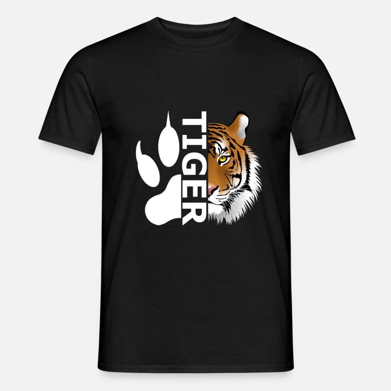 Tiger - Männer T-Shirt - Schwarz