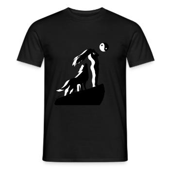 Yin Yang - Männer T-Shirt - Schwarz - Vorne - AI Model Male 178 light (178cm)