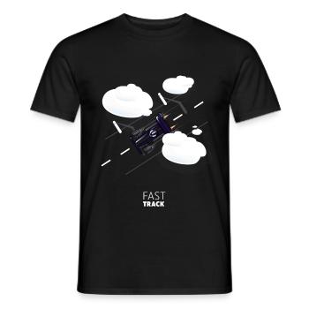 Fast Track Partie 1 - T-shirt homme - noir - Devant - AI Model Male 178 light (178cm)