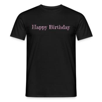 Joyeux anniversaire Joyeux anniversaire cadeau - T-shirt homme - noir - Devant - AI Model Male 178 light (178cm)