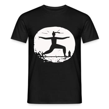 Yoga - Relax Quality of life - Men's T-Shirt - black - Front - AI Model Male 178 light (178cm)