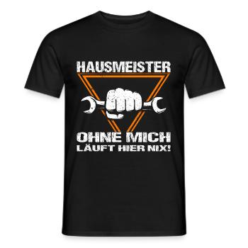 Hausmeister Hausverwaltung Heimwerker - Männer T-Shirt - Schwarz - Vorne - AI Model Male 178 light (178cm)