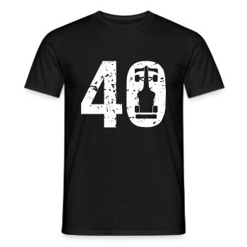 40 Formula Racing Motorsport - Männer T-Shirt - Schwarz - Vorne - AI Model Male 178 light (178cm)