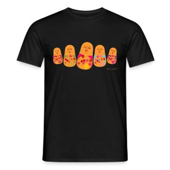 Profitez de la diversité Bouddha - T-shirt homme - noir - Devant - AI Model Male 178 light (178cm)